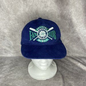 Vintage Seattle Mariners Official Fan Club Snapback Hat Cap Griffey Adult Size